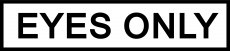 Logo mit dem Schriftzug "Eyes only"